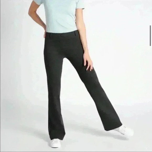 Betabrand Pants - Betabrand Charcoal Bootcut Dress Pant Yoga Pant Sz Large Petite